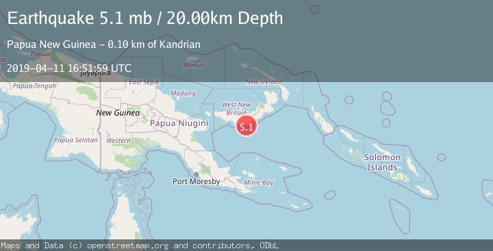 Map of NEW BRITAIN REGION, P.N.G.