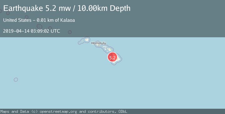 Map of ISLAND OF HAWAII, HAWAII