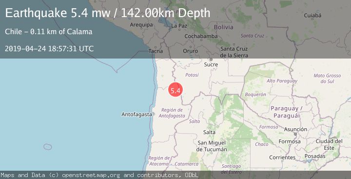 Map of ANTOFAGASTA, CHILE