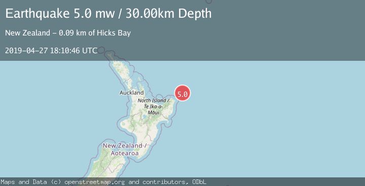 Map of OFF E. COAST OF N. ISLAND, N.Z.