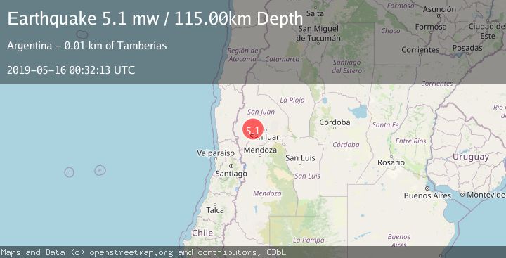 Map of SAN JUAN, ARGENTINA