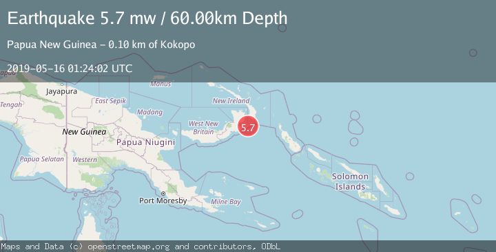 Map of NEW BRITAIN REGION, P.N.G.