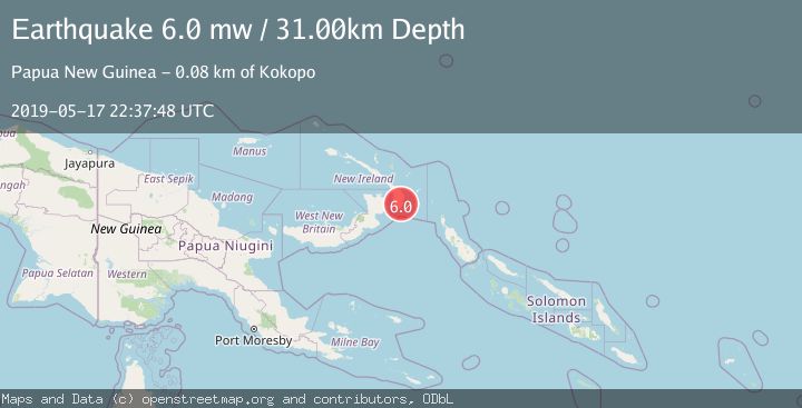 Map of NEW BRITAIN REGION, P.N.G.