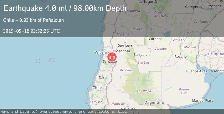 Map of REGION METROPOLITANA, CHILE