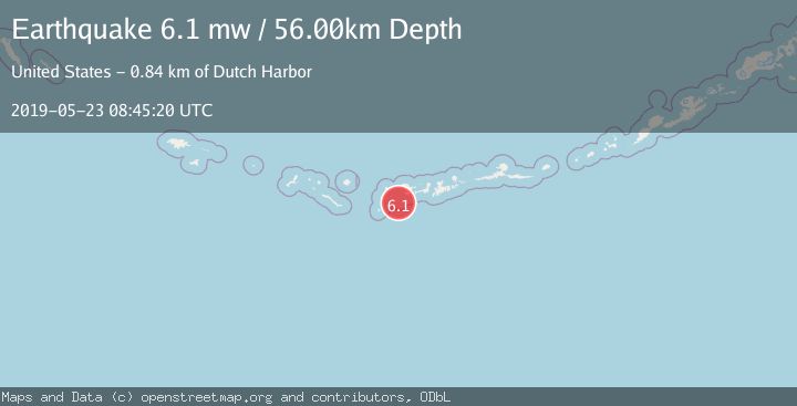 Map of ANDREANOF ISLANDS, ALEUTIAN IS.