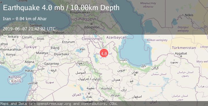 Map of NORTHWESTERN IRAN
