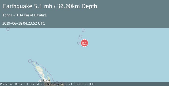 Map of KERMADEC ISLANDS REGION