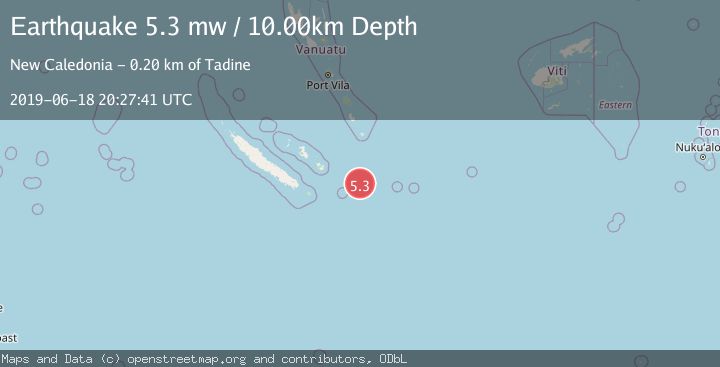 Map of SOUTHEAST OF LOYALTY ISLANDS