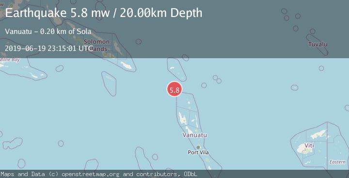 Map of SANTA CRUZ ISLANDS