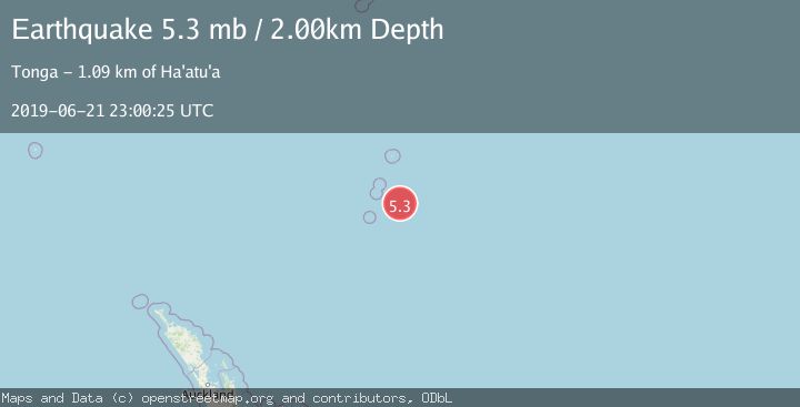Map of KERMADEC ISLANDS, NEW ZEALAND