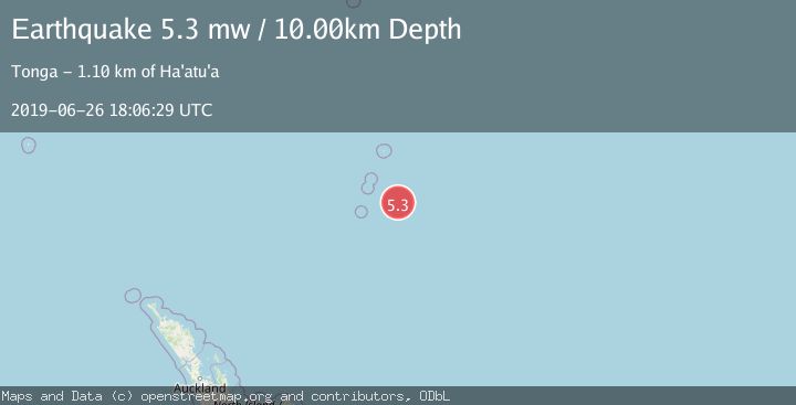Map of KERMADEC ISLANDS REGION