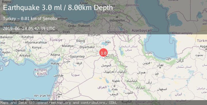 Map of TURKEY-SYRIA-IRAQ BORDER REGION