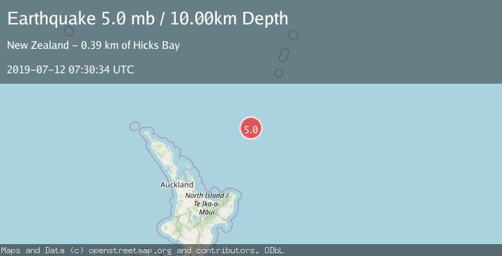 Map of SOUTH OF KERMADEC ISLANDS