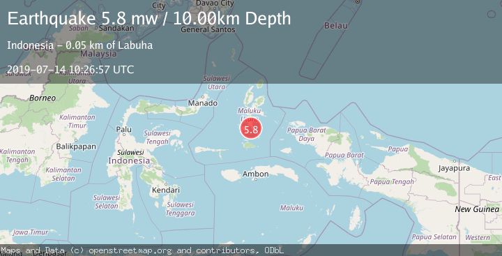 Map of HALMAHERA, INDONESIA