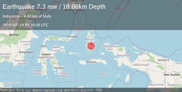 Map of HALMAHERA, INDONESIA