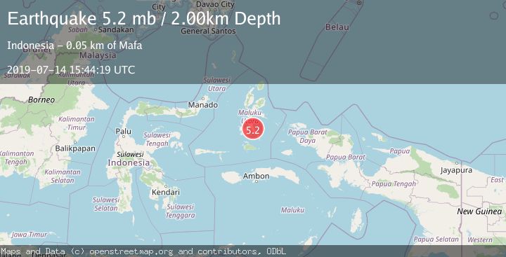 Map of HALMAHERA, INDONESIA