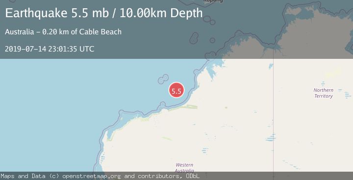 Map of WESTERN AUSTRALIA