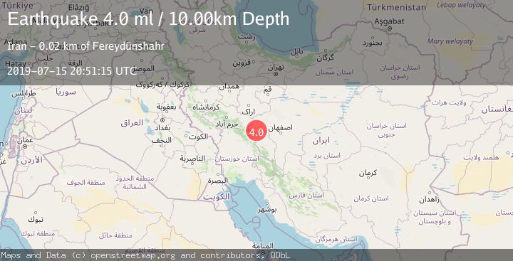 Map of CENTRAL IRAN