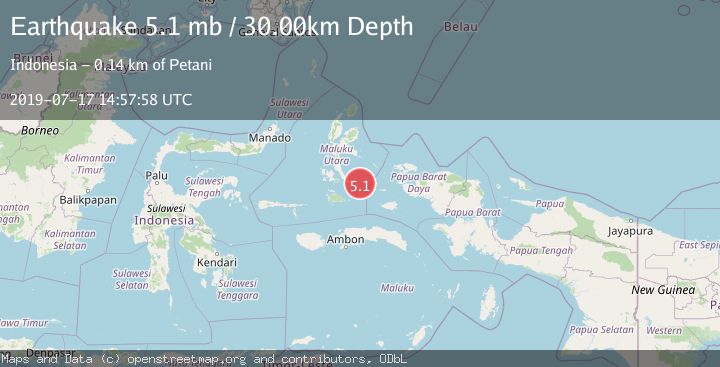 Map of HALMAHERA, INDONESIA