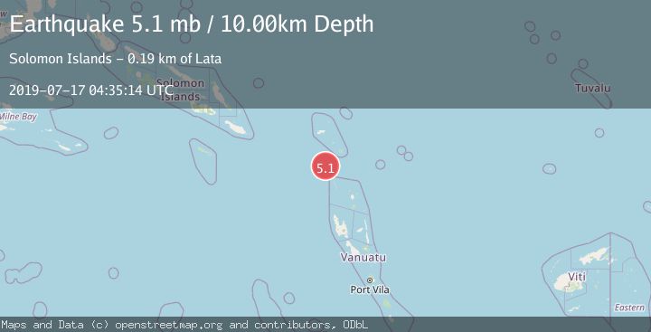 Map of SANTA CRUZ ISLANDS
