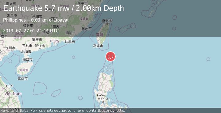 Map of BATAN ISL REGION, PHILIPPINES