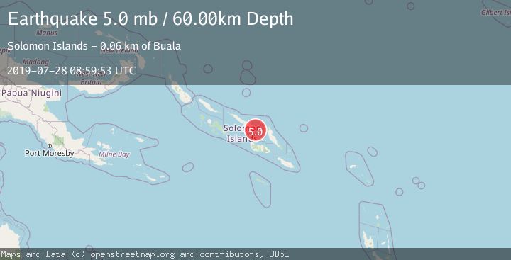 Map of SOLOMON ISLANDS