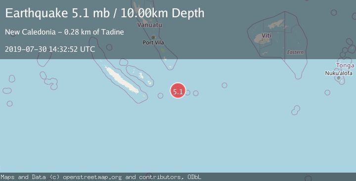 Map of SOUTHEAST OF LOYALTY ISLANDS