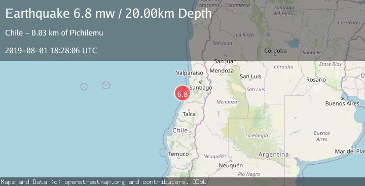 Map of OFFSHORE O'HIGGINS, CHILE
