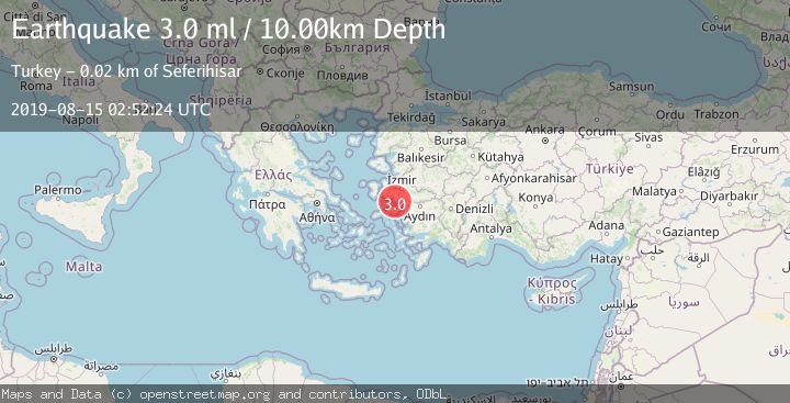 Map of NEAR THE COAST OF WESTERN TURKEY
