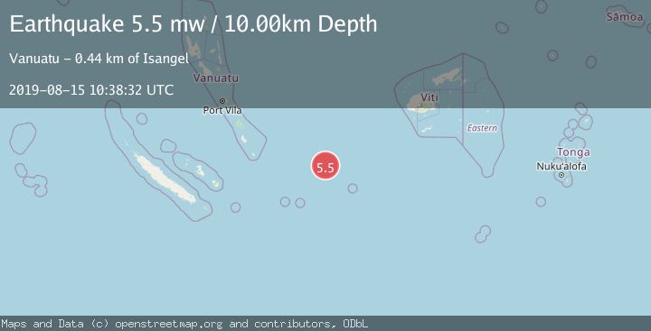 Map of VANUATU REGION