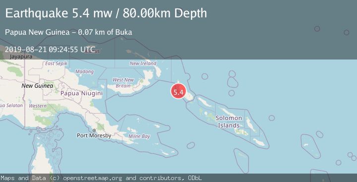 Map of BOUGAINVILLE REGION, P.N.G.