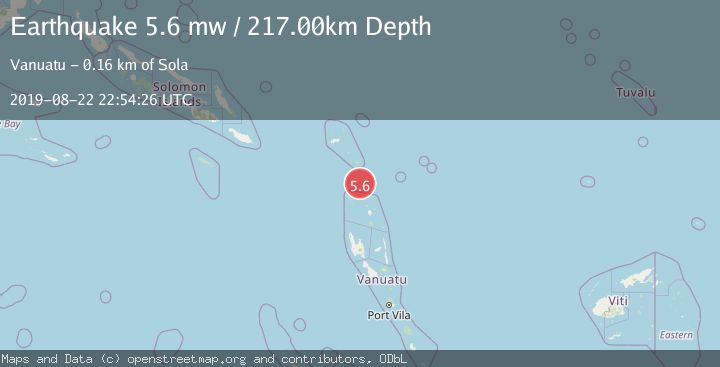 Map of SANTA CRUZ ISLANDS
