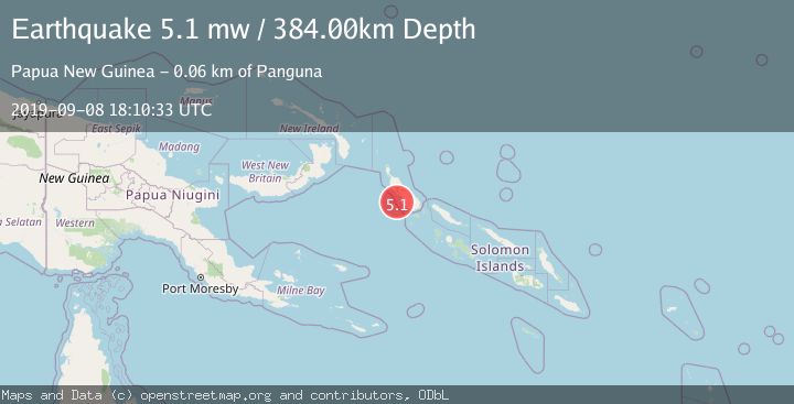 Map of BOUGAINVILLE REGION, P.N.G.