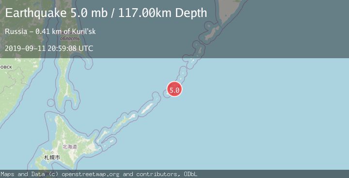 Map of KURIL ISLANDS