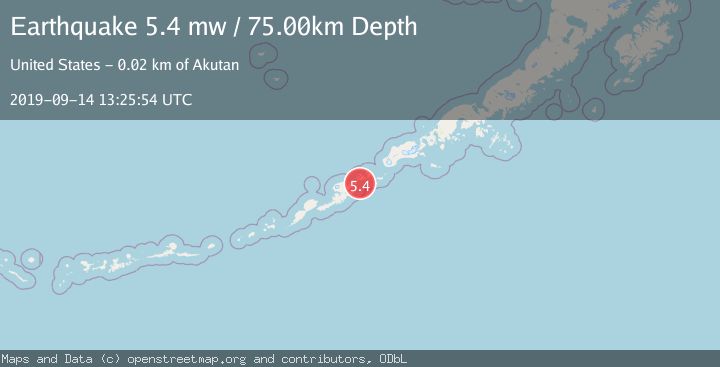 Map of FOX ISLANDS, ALEUTIAN ISLANDS