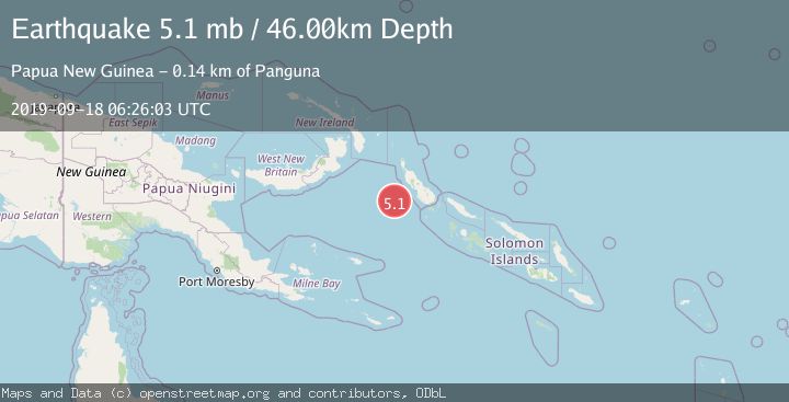 Map of BOUGAINVILLE REGION, P.N.G.