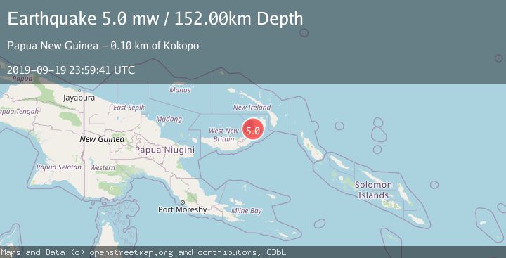 Map of NEW BRITAIN REGION, P.N.G.