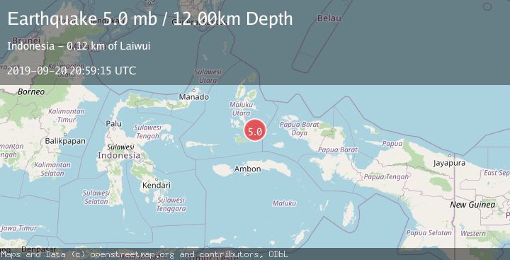 Map of HALMAHERA, INDONESIA