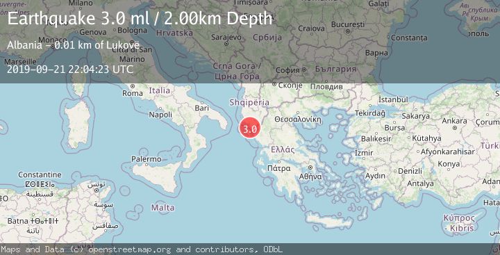 Map of KERKIRA REGION, GREECE