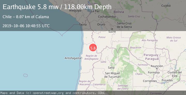 Map of ANTOFAGASTA, CHILE
