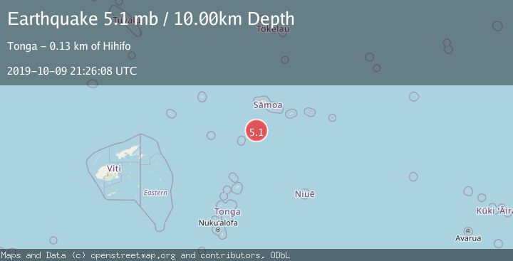 Map of SAMOA ISLANDS REGION