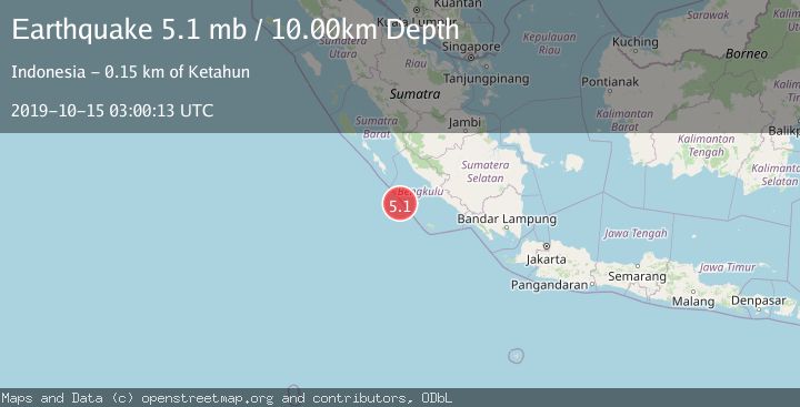Map of SOUTHERN SUMATRA, INDONESIA