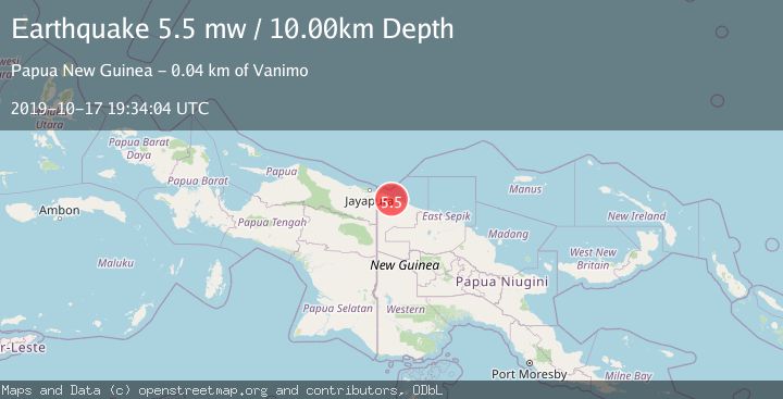 Map of NEAR N COAST OF NEW GUINEA, PNG.