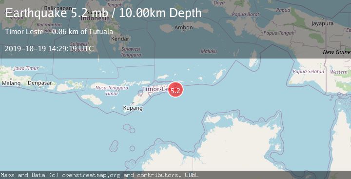 Map of EAST TIMOR REGION