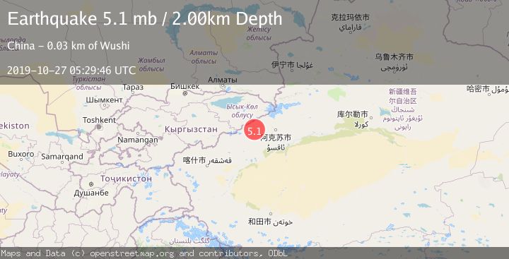 Map of SOUTHERN XINJIANG, CHINA