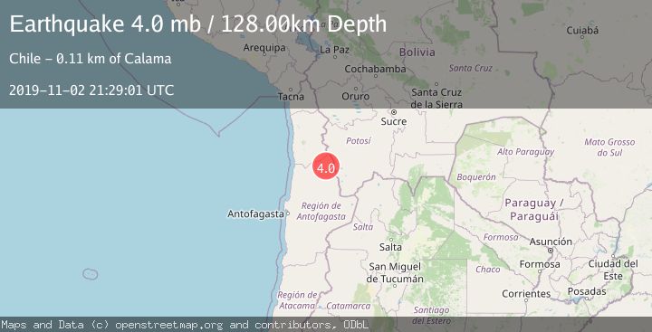 Map of ANTOFAGASTA, CHILE