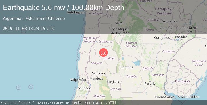 Map of LA RIOJA, ARGENTINA