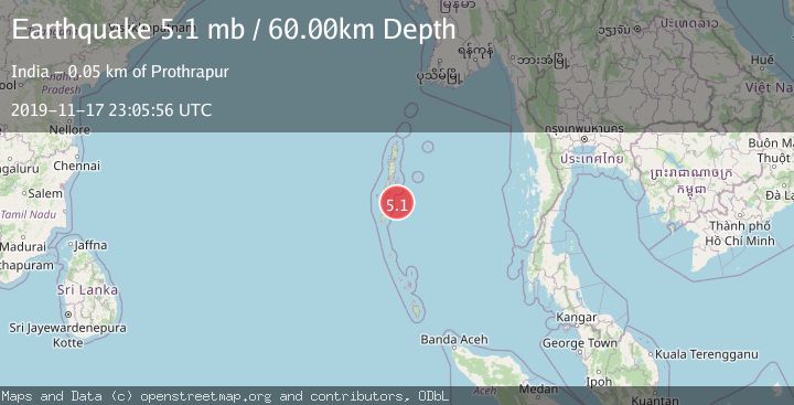 Map of ANDAMAN ISLANDS, INDIA REGION