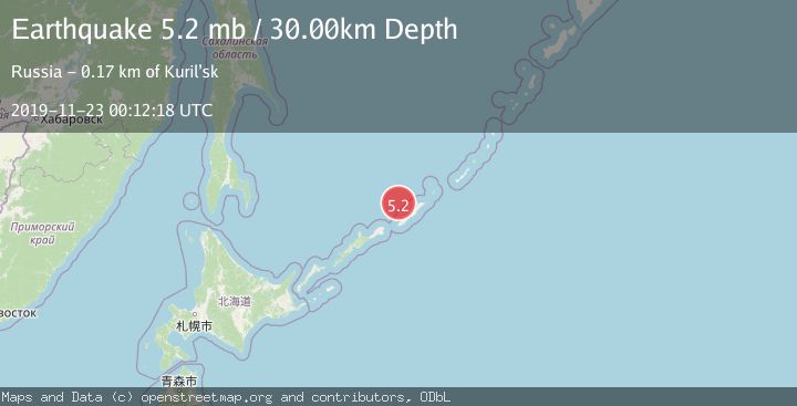 Map of KURIL ISLANDS