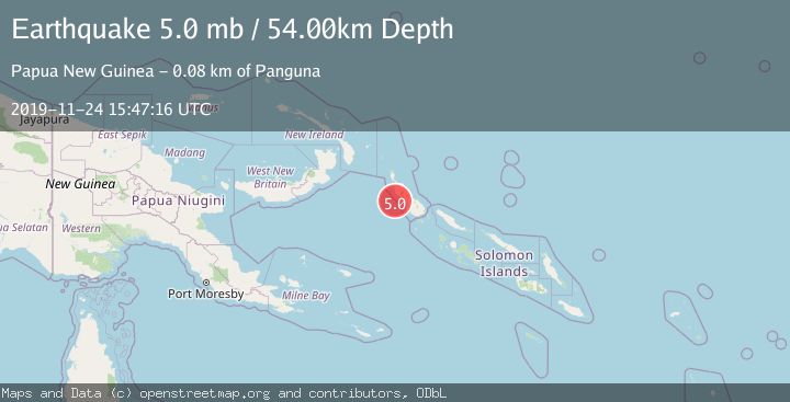 Map of BOUGAINVILLE REGION, P.N.G.
